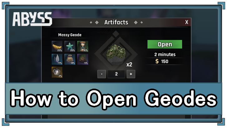 How to Find and Open Geodes