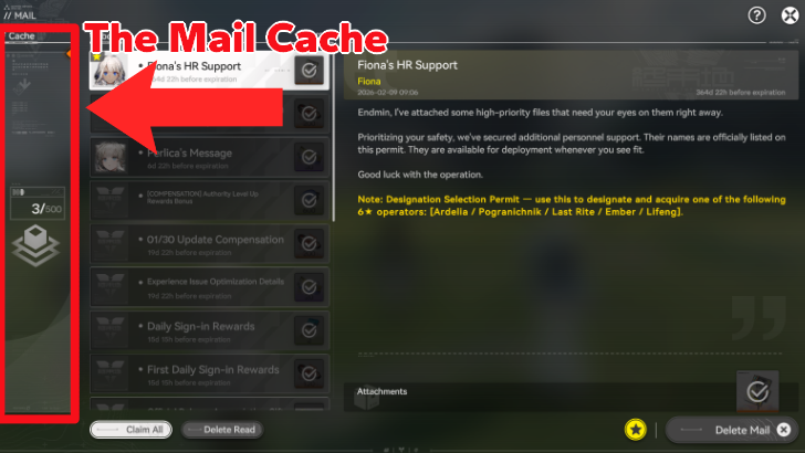 The Mail Cache