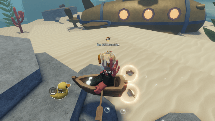 Duck Behind Submarine