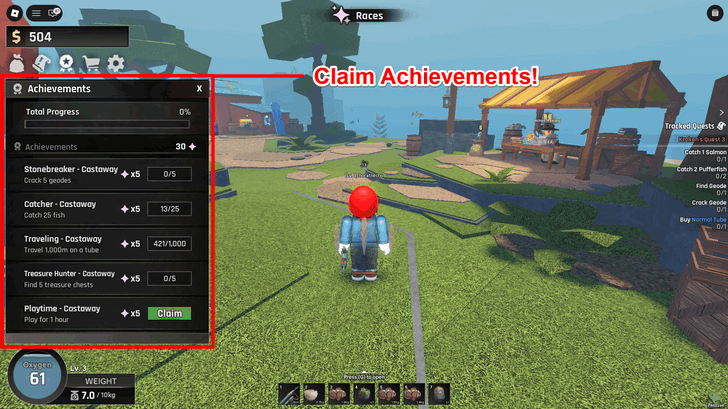 Roblox Abyss Achievements