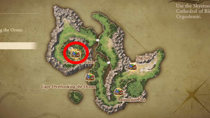 Poolside Cave Map Location