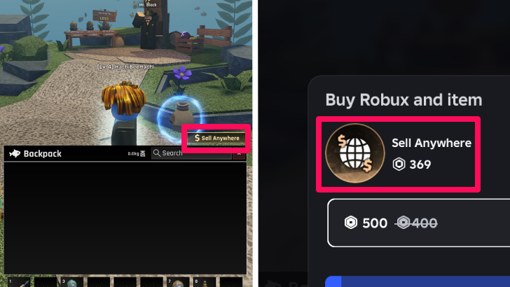 Sell Anywhere Function