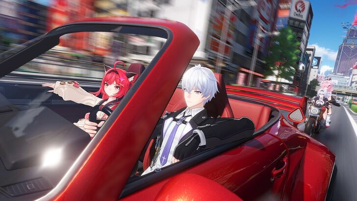 NTE Esper Zero and Nanally Riding A Car