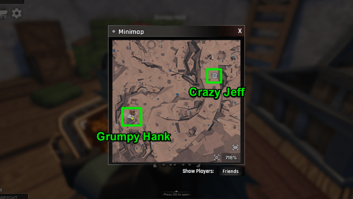 Grumpy Hank Location