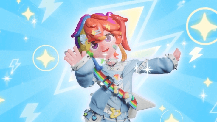 Heartopia Avatar in Rainbow Dash outfit