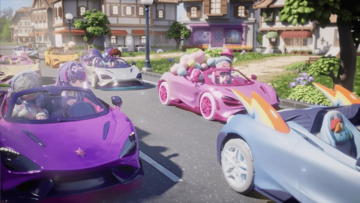 Players drive Mane Six–themed vehicles