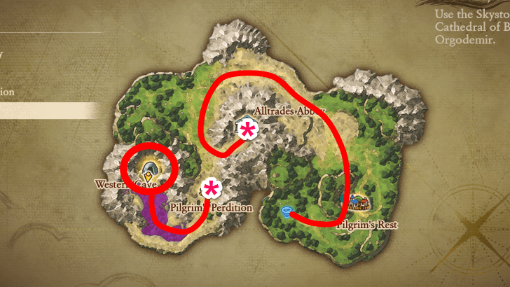 Western Cave Map Location