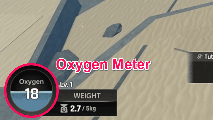 Oxygen Meter in Bottom Left
