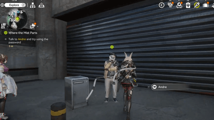 Talk to Andre and Try Using the Password