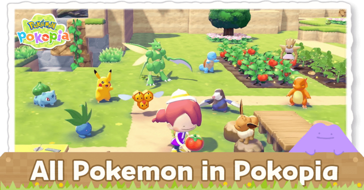 Pokopia - All Pokemon Top Banner