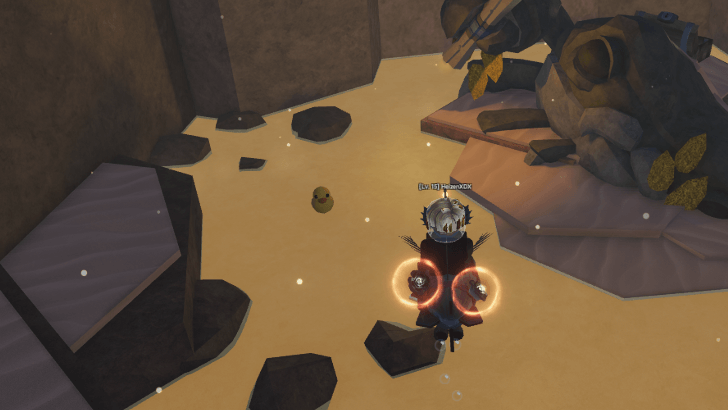 Duck Inside a Cave in Ancient Sands