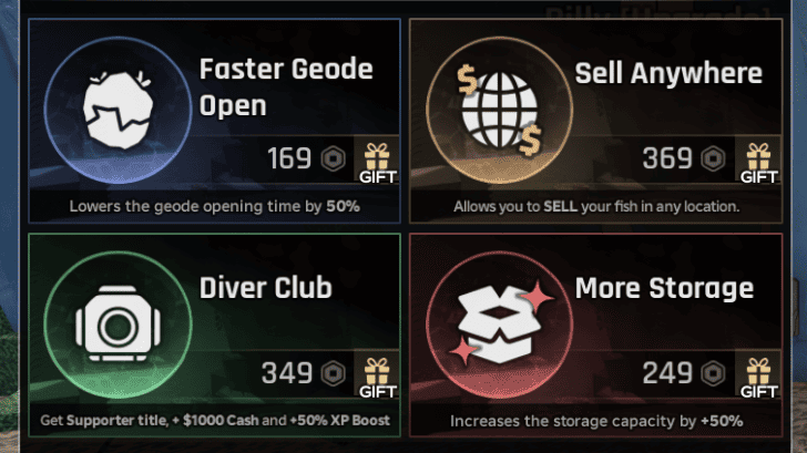 Diver Club in Robux Shop