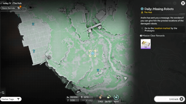 Go to the Location Marked by the Protosync