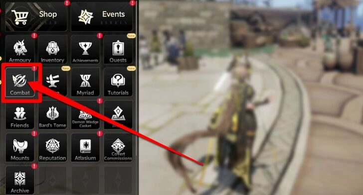 Go to Combat Tab and Click Commissions DNA