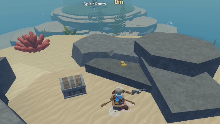 Duck on a Rock Formation