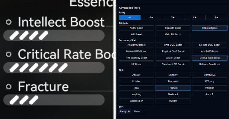 Select the Stats On Your Essence