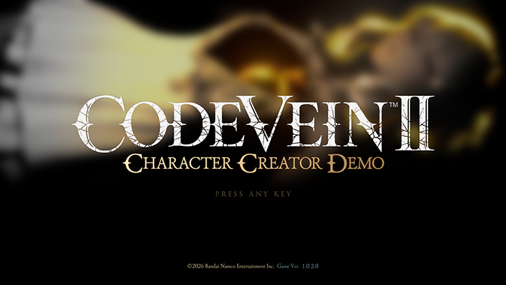 Character Creation Demo Title Screen