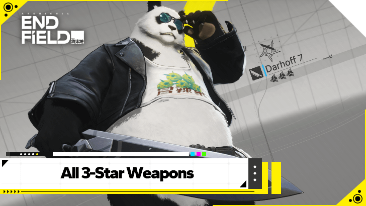 Arknights Endfield All 3-Star Weapons