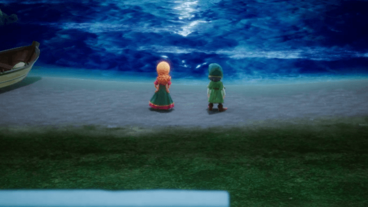 Hero and Maribel stare out into the Sea