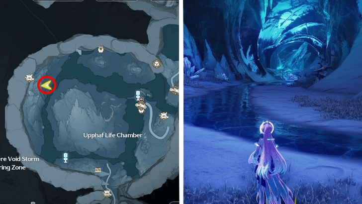 Soliskin Trapped in Frozen Cave Location