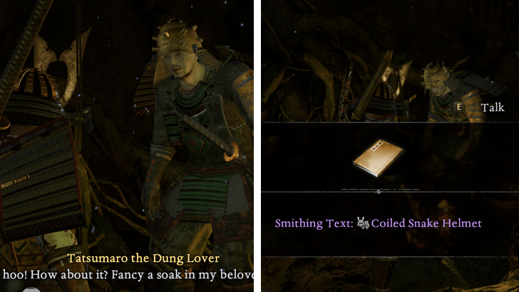 Coiled Snake Helmet Smithing Text