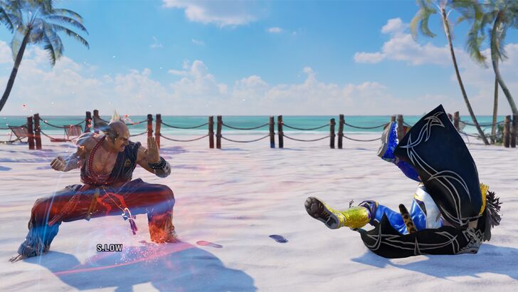 Heihachi activating Warrior Instinct