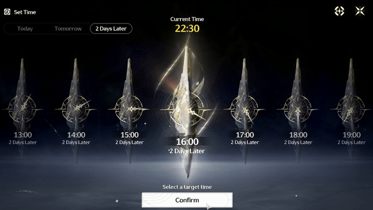 Advance Time for 4 Days