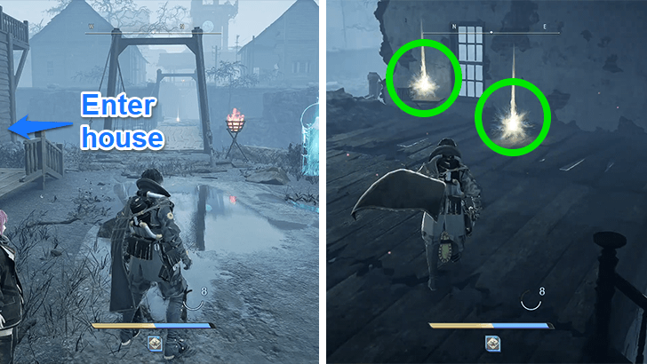 Arriving at Plagued Village