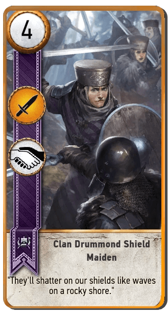 Clan Drummond Shield Maiden Image