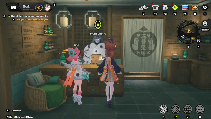 Go to the massage parlor