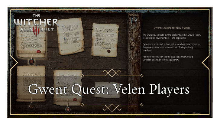 Gwent Quest Velen Players