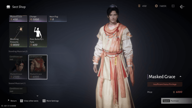 Where Winds Meet - Masked Troupe Outfit