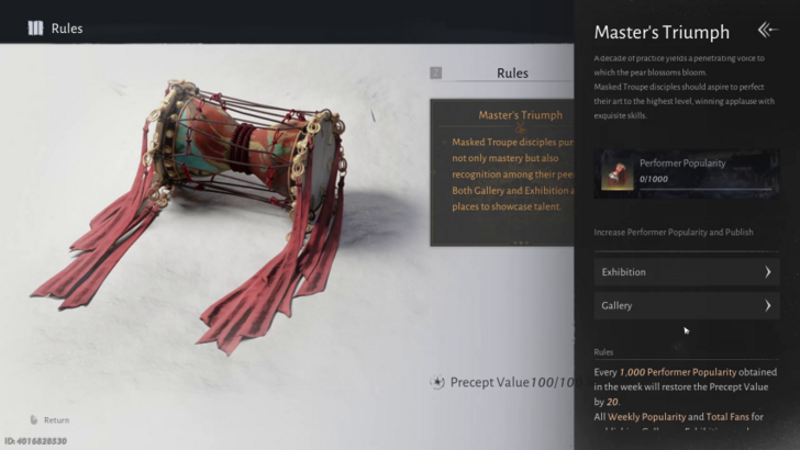 Where Winds Meet - Masked Troupe - Performer Popularity