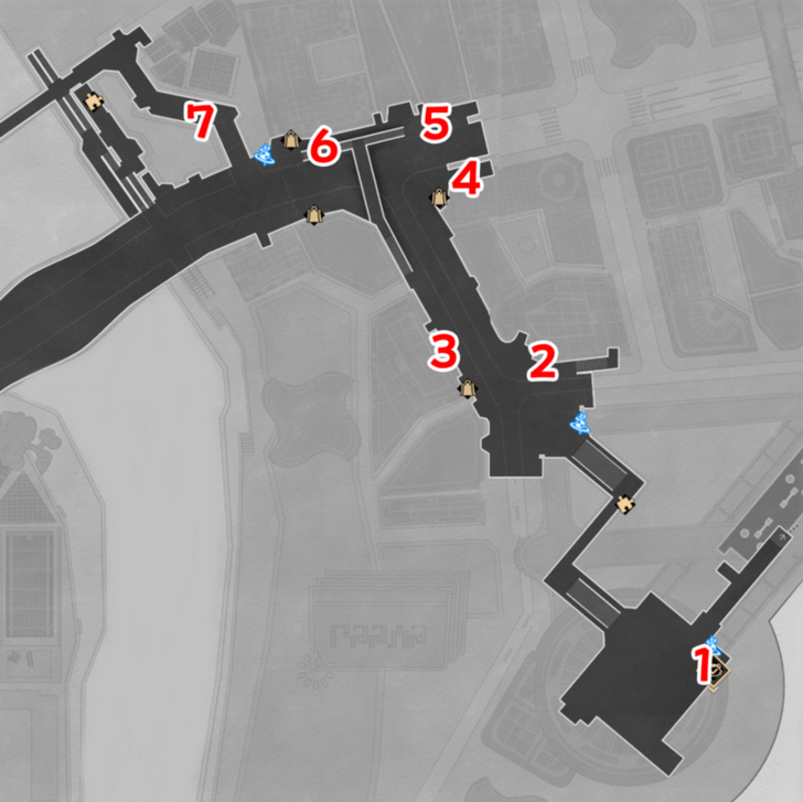Star Rail - Duomension City Interplanar Jump Locations F1 East