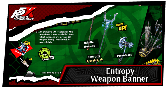 Persona 5 The Phantom X Entropy