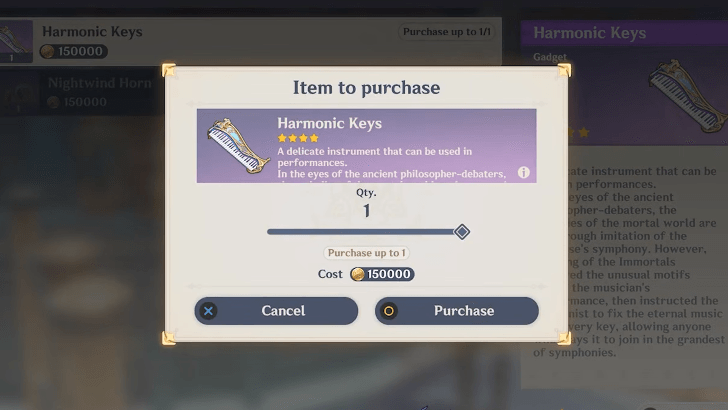 Genshin Impact - Harmonic Keys