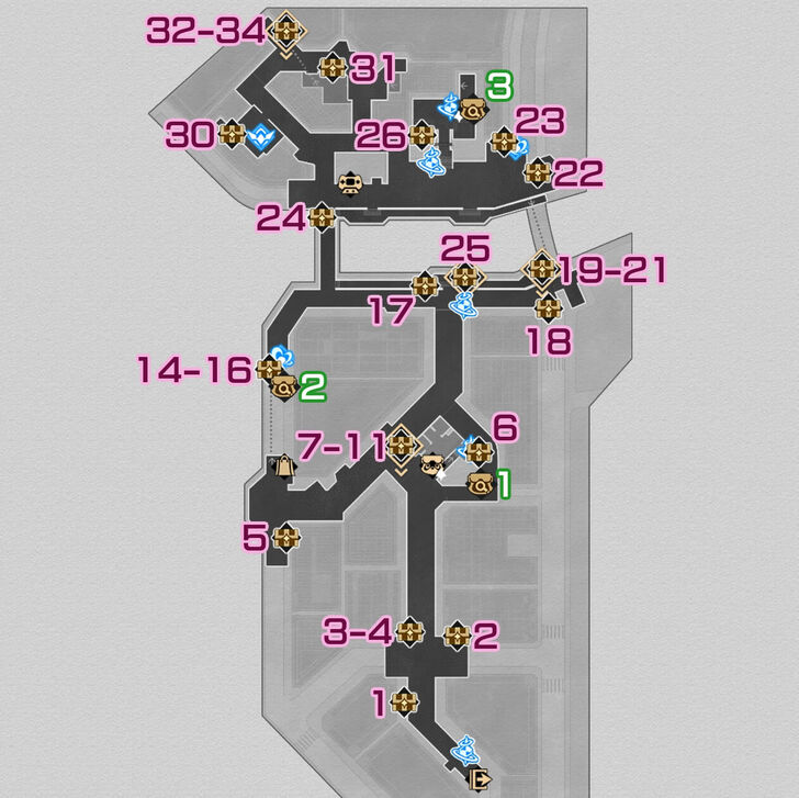 HSR Dovebrook District F1 Chest Map
