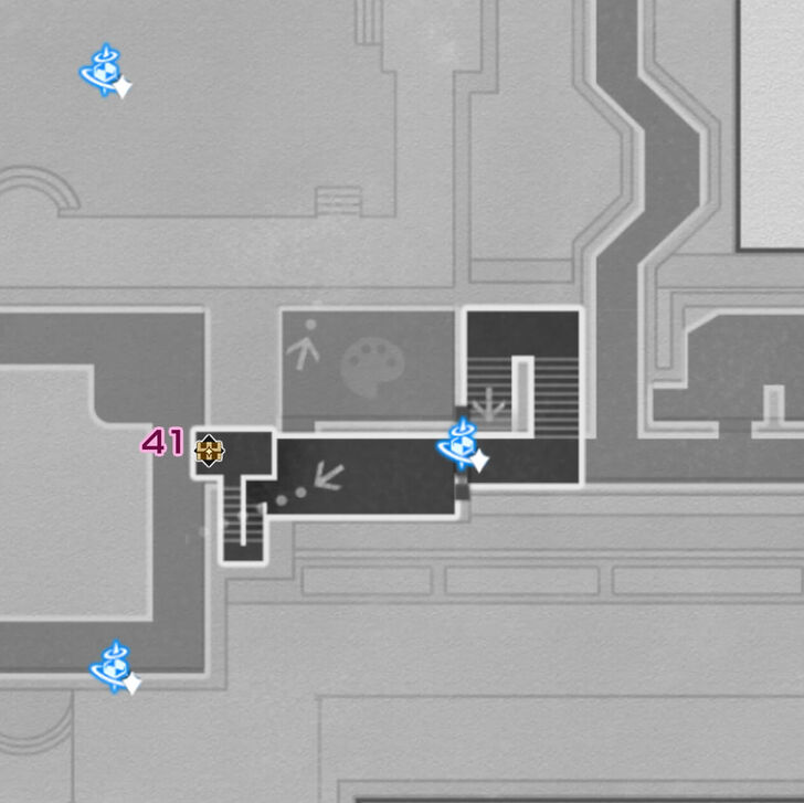 Honkai Star Rail - Graphia Academy F3 Chest Map