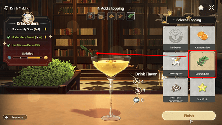 Complete the Drink with the Topping