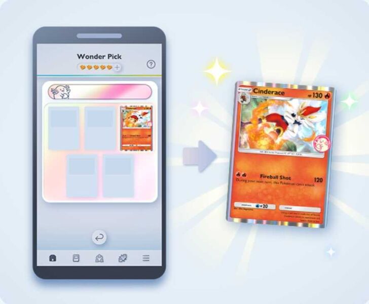 Pokemon TCG Pocket - Cinderace and Alolan Vulpix Wonder Pick Event