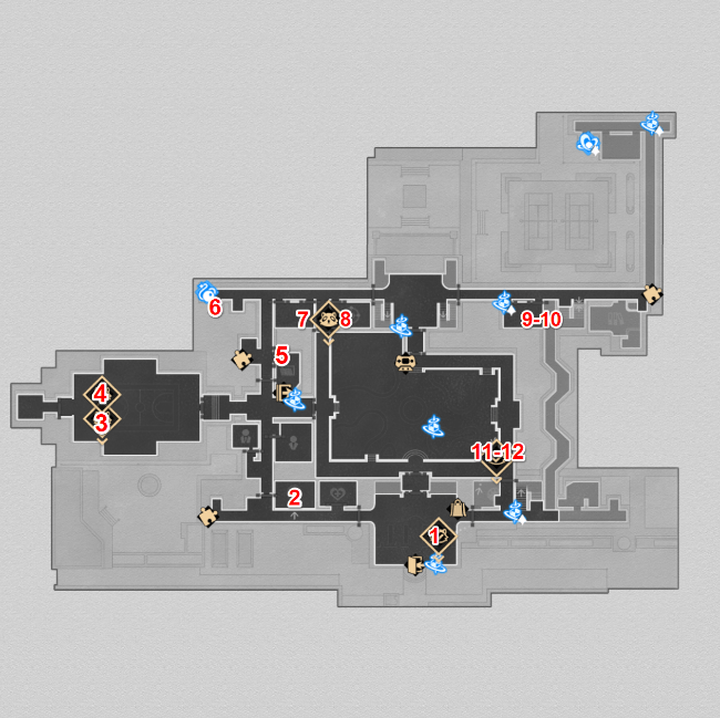 Graphia Academy F1 Nameless Wispae Locations