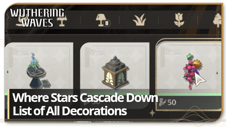 Wuthering Waves - List of All Decorations