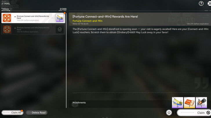 Requires Mail Feature Unlocked