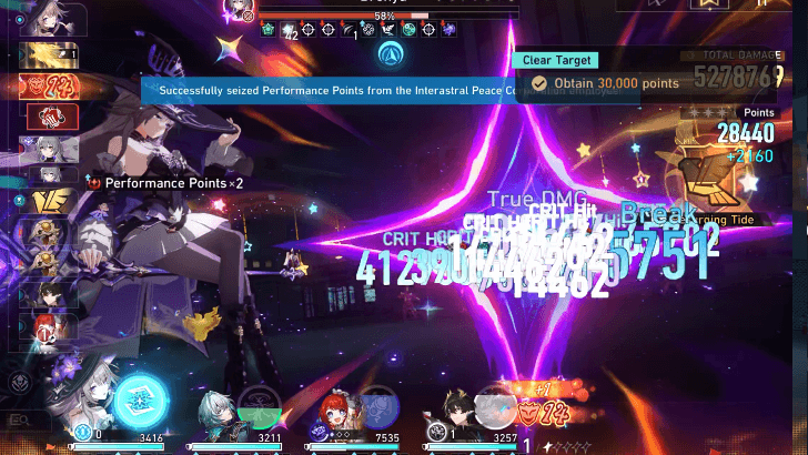 Star Rail - Pure Fiction Stage 4 - Performance Points