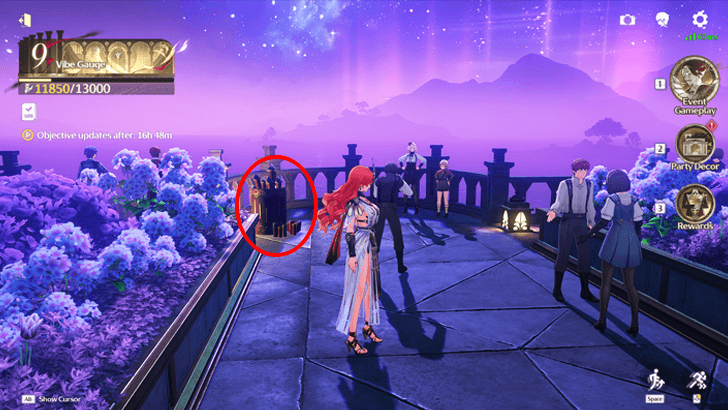 Nightglow Firework Location