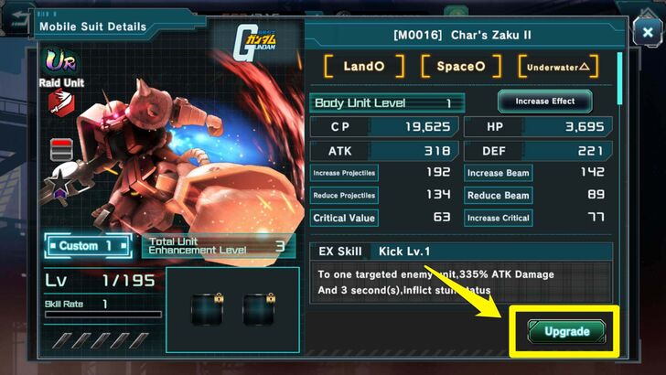 Enhancing mobile suits