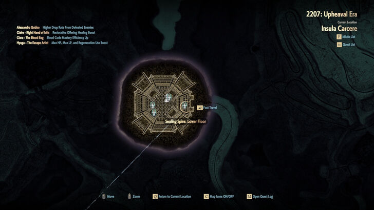 Sealing Spire: Lower Floor Map