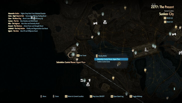 Substation Control Room: Upper Floor Map
