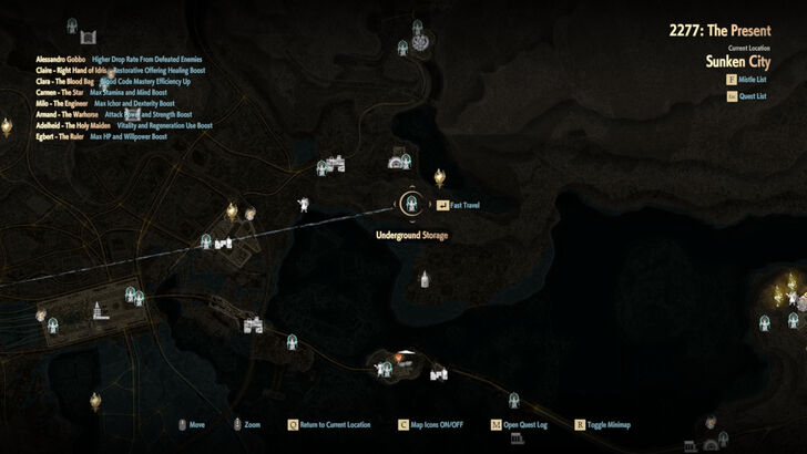 Underground Storage Map