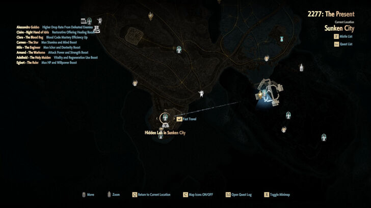 Hidden Lab in Sunken City Map